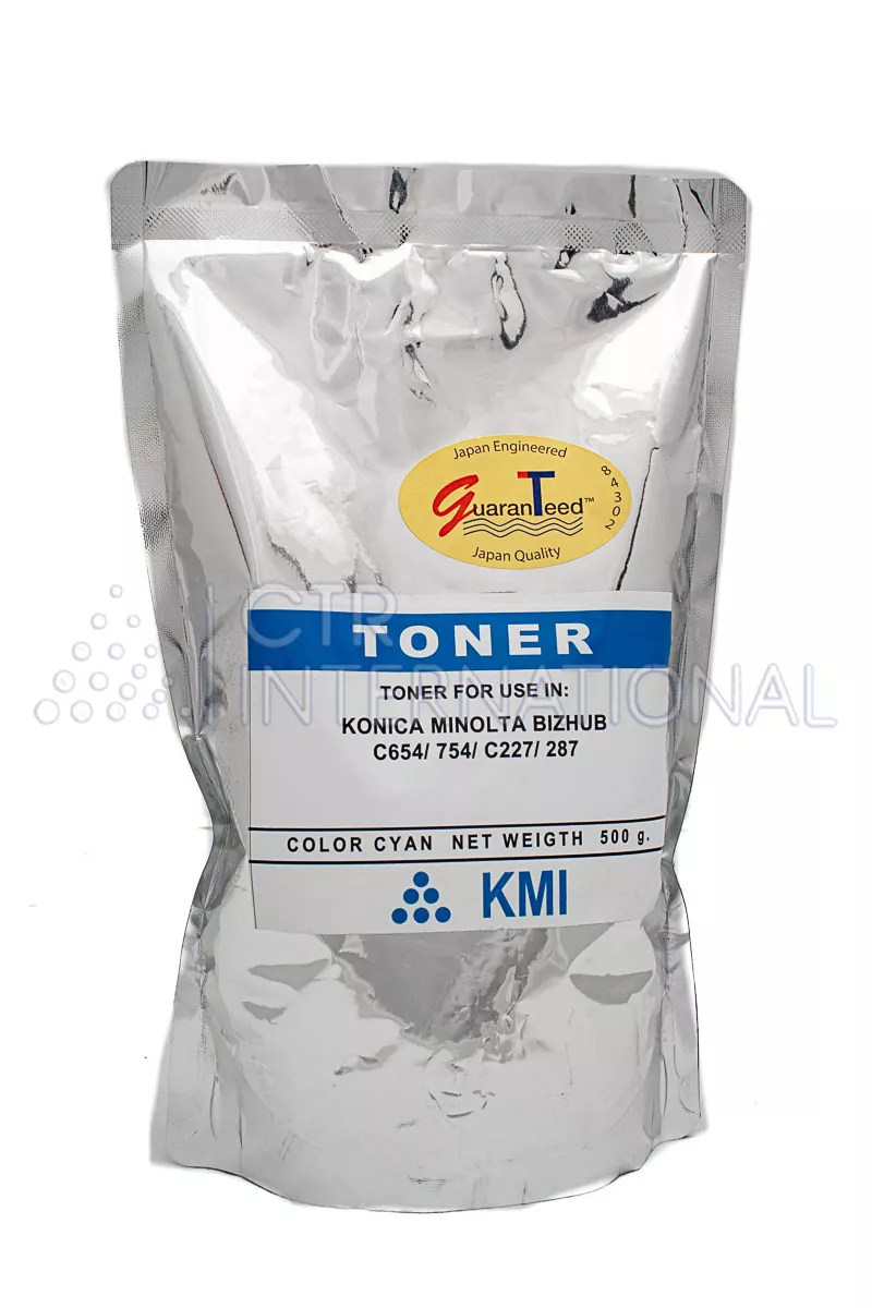thumbnail image 2 of AAATONER 1000g Cyan Toner Refill Kit – For Konica Minolta Bizhub C654/C754/C659/C759/C220/C280/C360/C227/C287 2 of 6